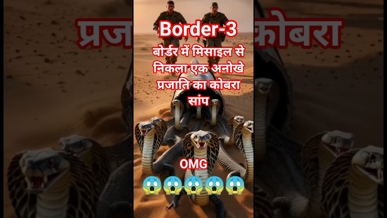 बोर्डर में निकला अनोखा कोबरा का झुंड...
