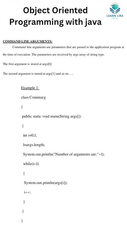 Command line Arguments #java - YouTube