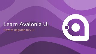 Learn Avalonia UI - How to upgrade to v11 Profile