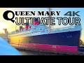 ULTIMATE Hotel Queen Mary Comprehensive GRAND Tour (ASMR) 4K HD | Long Beach, CA Travels