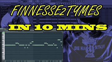 How To Make A Beat For Finesse2Tymes In 10 Minutes | FL Studio Beat Tutorial