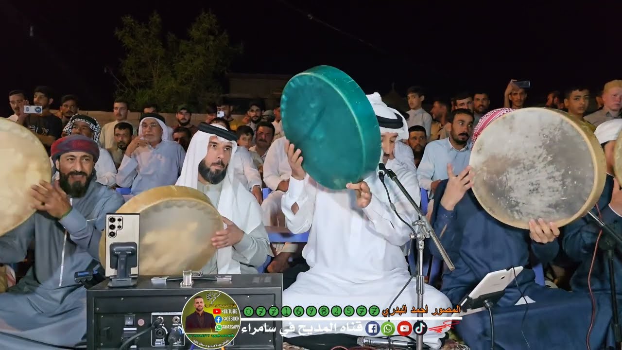 المداح السيد سعد الشاماني مديح بحق سيدنا النبي والشيخ مهدي الجنابي حررربي