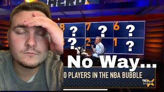 Reacting to Colin Cowherd's Top 10 Players in the Bubble... No Way He Forgot Him...