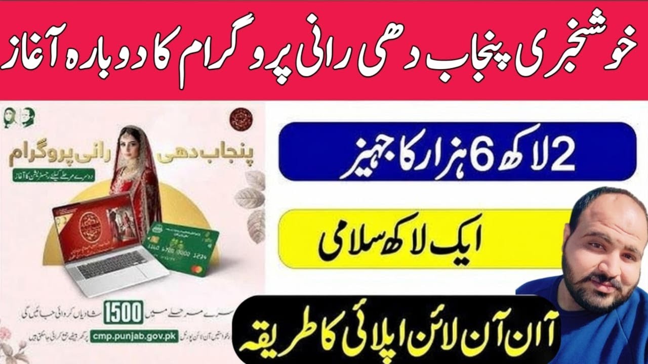 Dhee Rani Program 2025 | Online Apply Ka Complete Tariqa | CM Punjab Maryam Nawaz