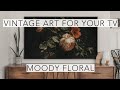 Moody Floral | Turn Your TV Into Art | Vintage Art Slideshow For Your TV | 1Hr of 4K HD Paintings image