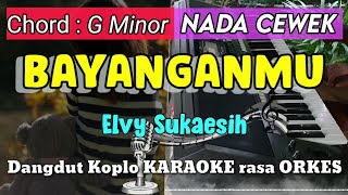 Video thumbnail of "BAYANGANMU - Elvy Sukaesih Versi Dangdut Koplo KARAOKE rasa ORKES Yamaha PSR S970"