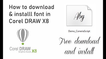 How to download & install New Font in Corel Draw X8 I Its Alee