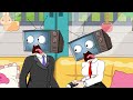 TV Man Love Story With Tv Girl Too Big Too Trouble Funny Animation TV Man Love Story With Tv Girl Too Big Too Trouble Funny Animation