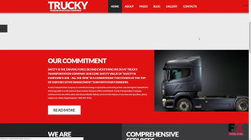Trucky - Transportation Responsive Joomla Template TMT | Free Templat