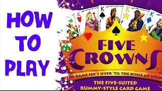 How To Play Five Crowns Card Game - YouTube