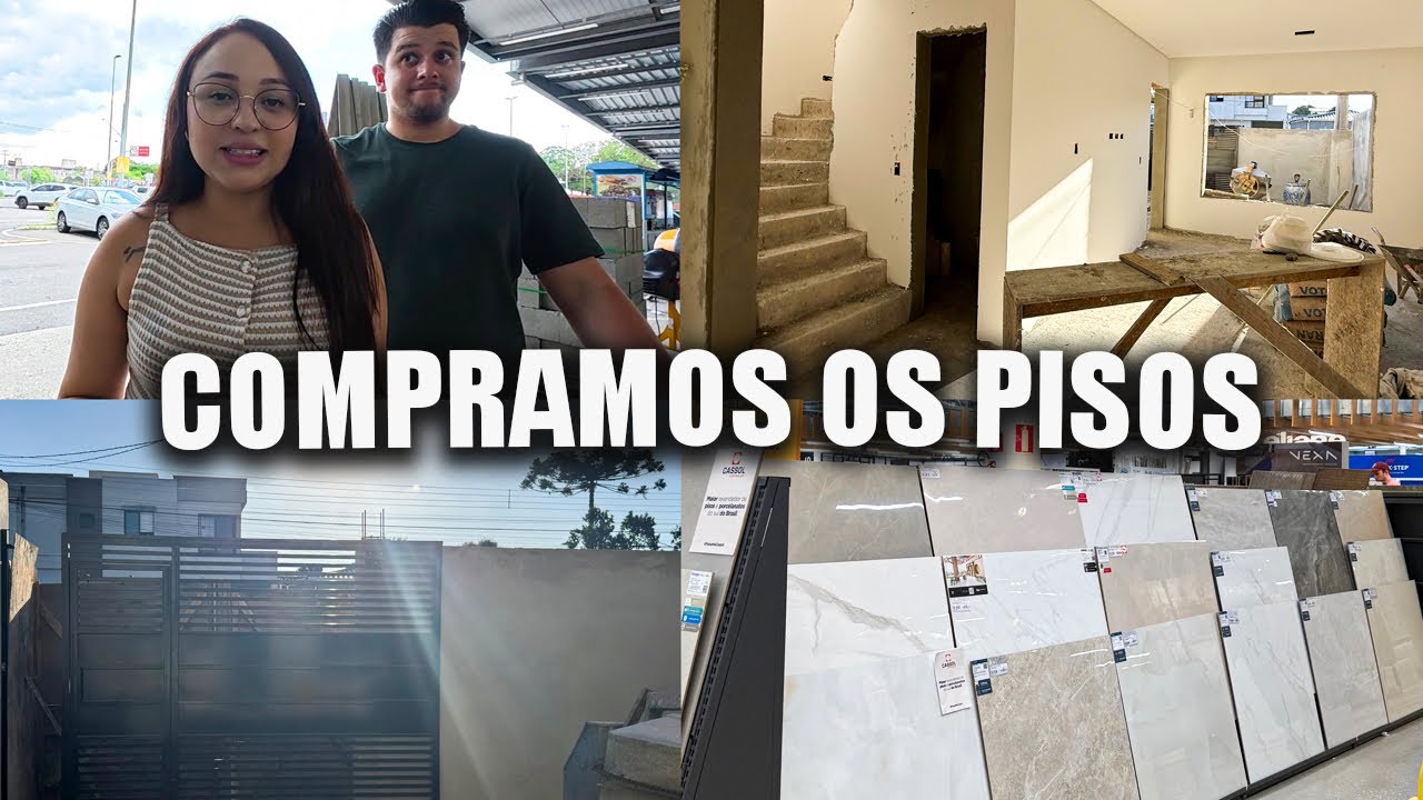 COMPRAMOS OS PISOS DA NOSSA CASA | FINALIZAMOS O GESSO | COMECAMOS A PINTURA | DIÁRIO DE OBRA #10