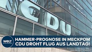 DEUTSCHLAND: Hammer-Prognose in Mecklenburg-Vorpommern! CDU stürzt Richtung fünf Prozent ab