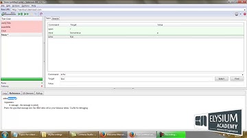echo command in Selenium IDE