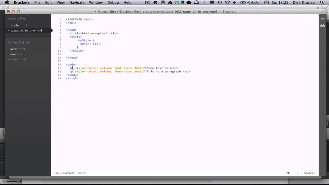 let's create - games #002: css - YouTube