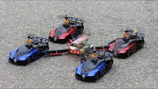 How To Make a Quadcopter Car !! Flying Drone Car at home