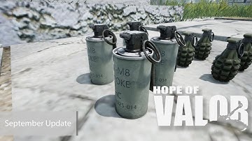 [UE4] Smoke Grenade WIP - Hope of Valor September Update