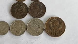. 1750$ CCCP - COIN VALUE :RUSSIA, URSS 1,2,3,5,10,15,20, KOPEKS.... .. .. . , .. . .. .. . . . . .