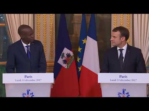 Déclaration conjointe du Président Emmanuel Macron et de Jovenel Moïse, Président d’Haïti