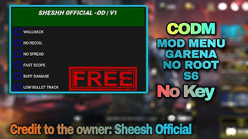 codm mod menu v1.6.39 | no root/antiban/aim/wall/esp/tutorial/garena/no key