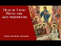 Неделя 3-я по Пасхе, свв. жен-мироносиц. Божественная литургия