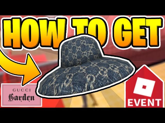 Event How To Get Gucci Denim Wide Brim Hat Free Item Roblox Gucci Garden Event Youtube - gucci denim shirt roblox
