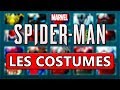 SPIDERMAN PS4 FR | TOUS LES COSTUMES !