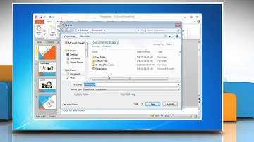 How to save a file as a PDF in PowerPoint 2010
