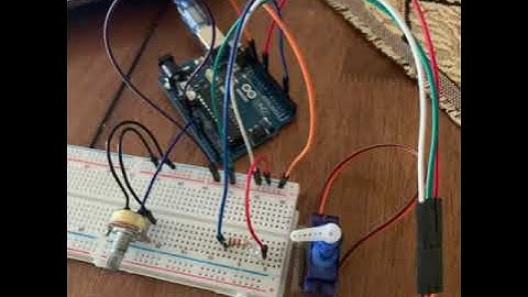 Arduino: Potentiometer Controlling a Micro Servo and an LED