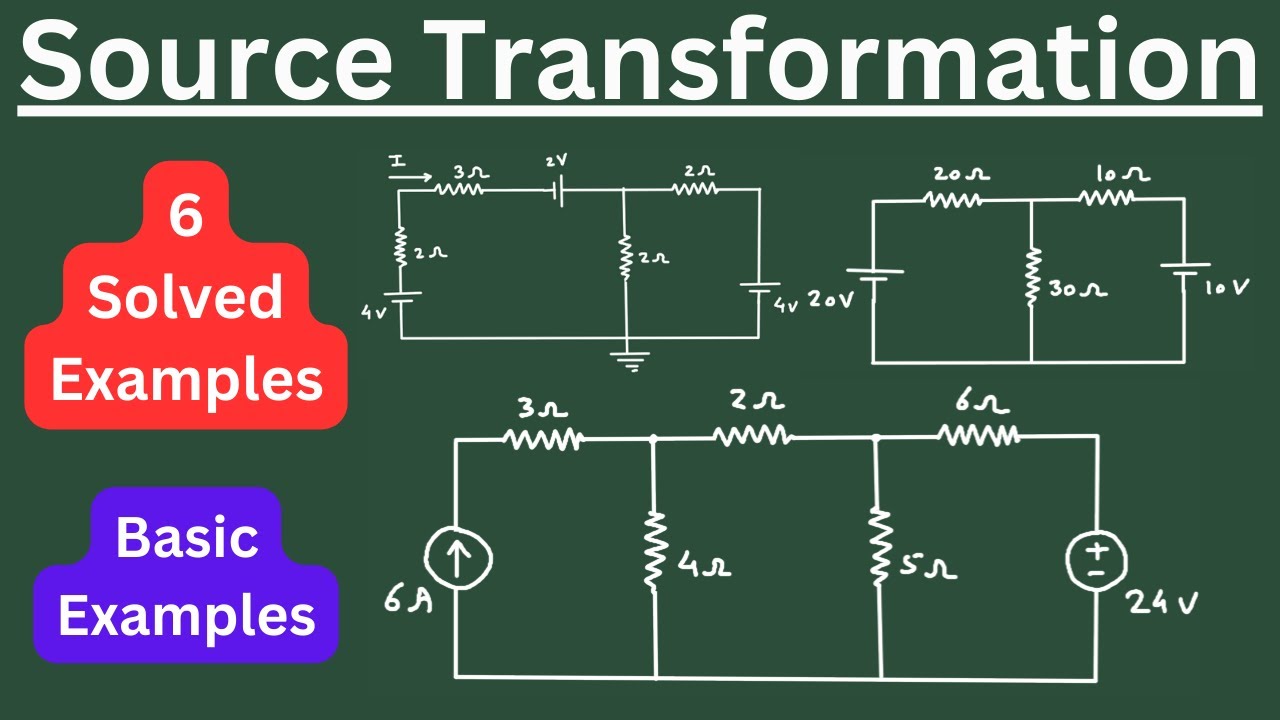 Source Transformation Problems | 6 Solved Examples on Circuit Analysis ...