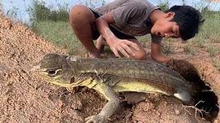 Survival SKII: SIMPLE Ideas and useful with underground catch animals in hole #outdoors #survival 