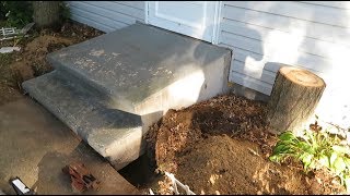 How to Raise a Sunken Concrete Step