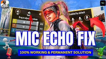BGMI Mic Echo Fix 🔥 | 100% Working & Permanent Solution