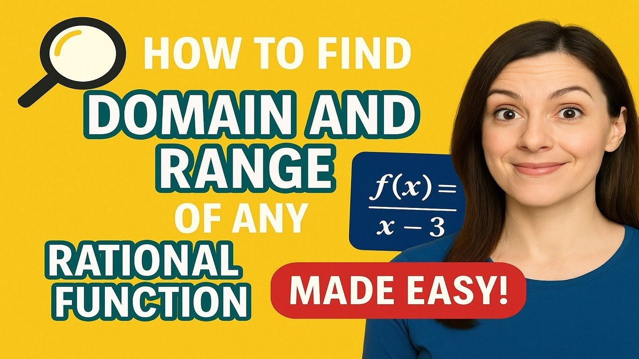 Domain and Range of Rational Functions — Easy Guide with Examples - YouTube