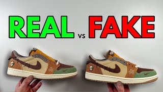 REAL VS FAKE! NIKE AIR JORDAN 1 LOW ZION WILLIAMSON VOODOO SNEAKER COMPARISON!