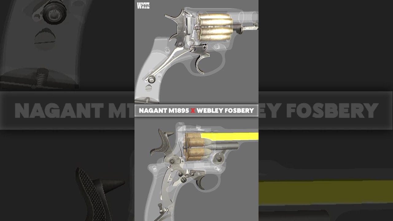 CRAZY Mechanism: How NAGANT 1895 vs Webley-Fosbery Animation Works