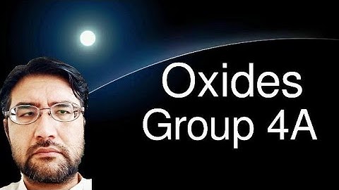 Oxides of Group IV A
