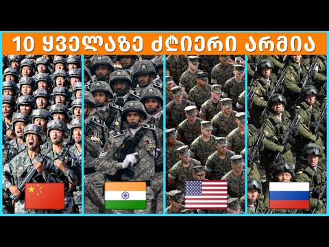 Top 10 არმია მსოფილოში შეიარაღებული ძალები