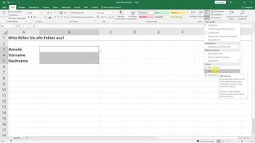 Zellen sperren – Excel-Tutorial