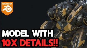 New Blender Addon For Modeling Unlimited Details | Decalify