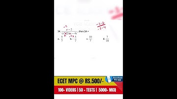 ECET 2025 Maths Guide | How to Score High & Get the Best Rank! 🚀 | Q-184 Explained