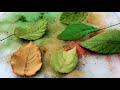 How To Make Realistic Fondant Sugarpaste Leaves Gumpaste Edible Foliage Tutorial #sugarleaves