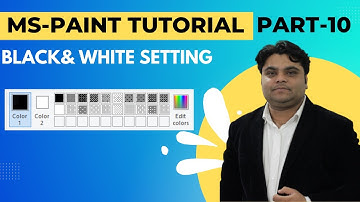 Ms Paint Black & White Setting Ms Paint Tutorial part 10