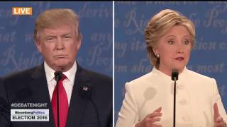 Learning English with final Clinton-Trump Debate ( full HD )
