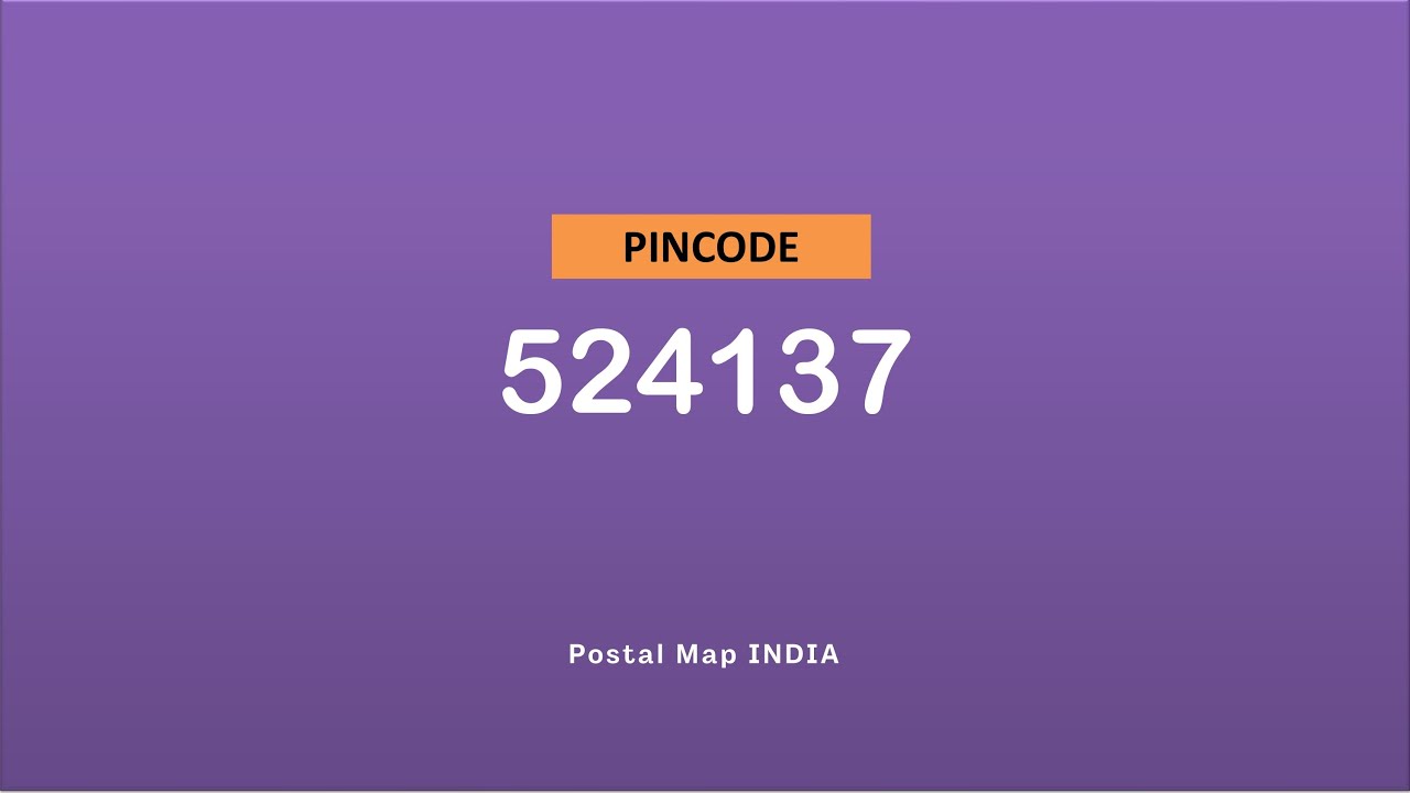 Pincode 524137 - Damaramadugu, Kovur Cutchery, Vegur & More