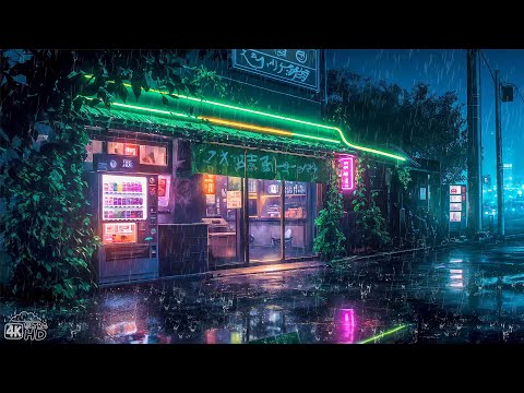Nostalgic Rain, Peaceful Heart 💧 Pluviophile Lofi Songs From Quiet Tokyo Store 💧 Lofi Japanese Vibes