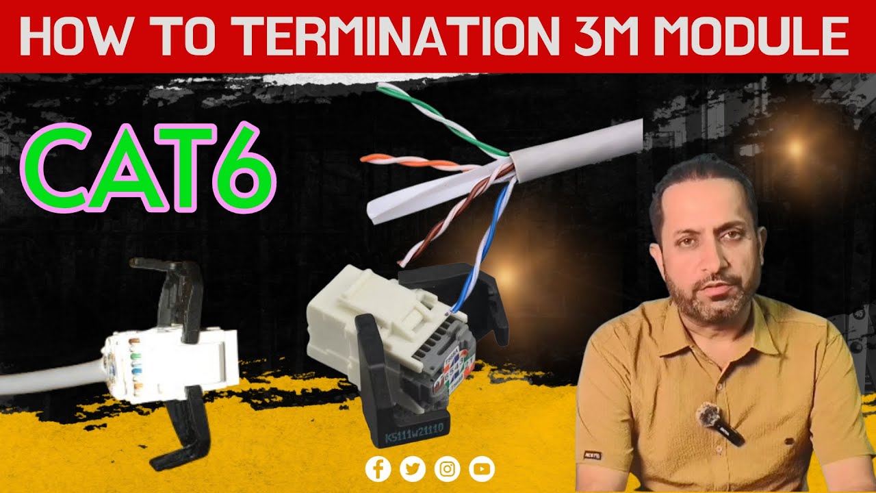 3m Module Cat6 Module Termination Explained | 3M RJ45 Module Full Process - YouTube