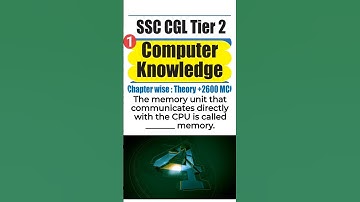#1 SSC Mains Computer Previous Year Questions | #ssccgl #ssc #computermcq #mcq | @technicalcaptanji