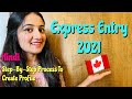 Express Entry 2021 Hindi | How To Create Express Entry Profile | Canada Immigration 2021