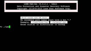 GOSH FTP Backup w/ LONE-TAR