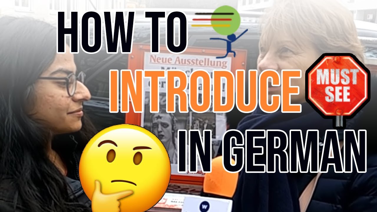 Introduction in German Language | Die Vorstellung | German Learning and ...